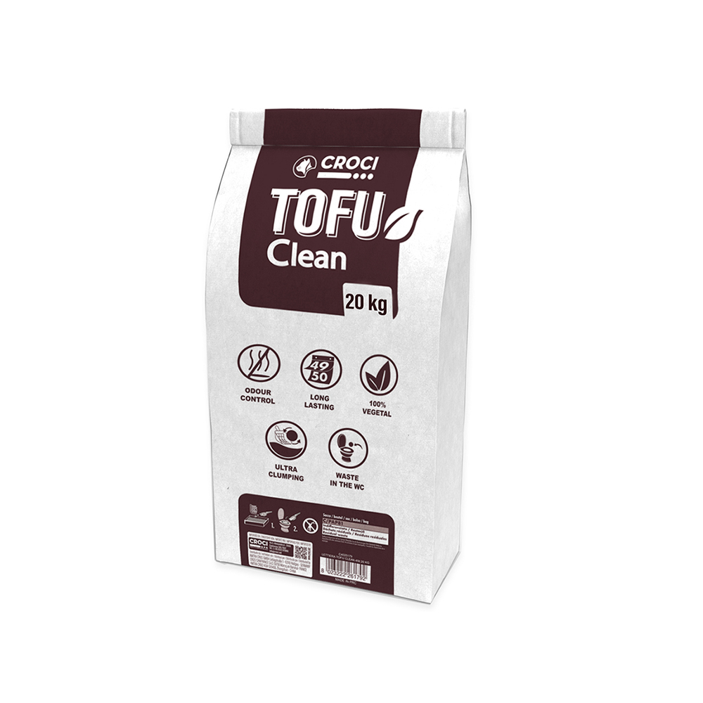 TOFU podstielka Croci – 20 kg / 45 l (podpora pre OZ a útulky)