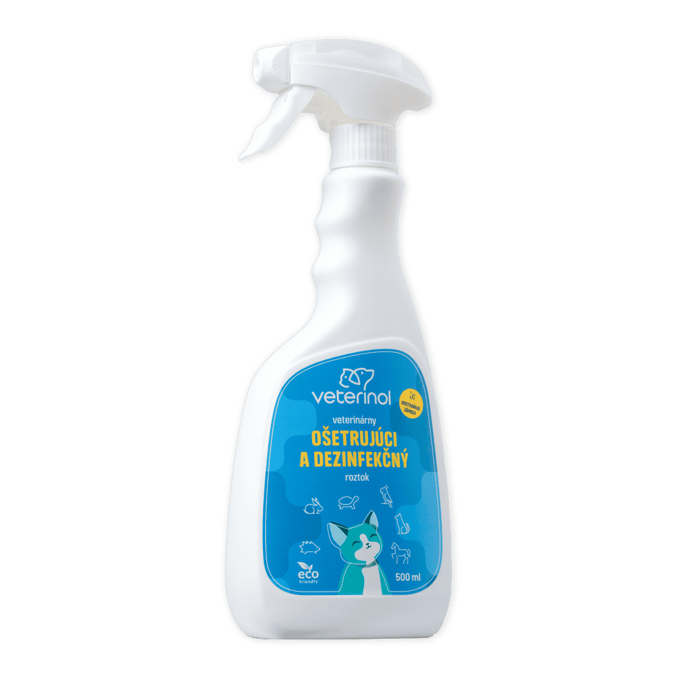 VETERINOL ošetrujúci a dezinfekčný veterinárny sprej 500 ml