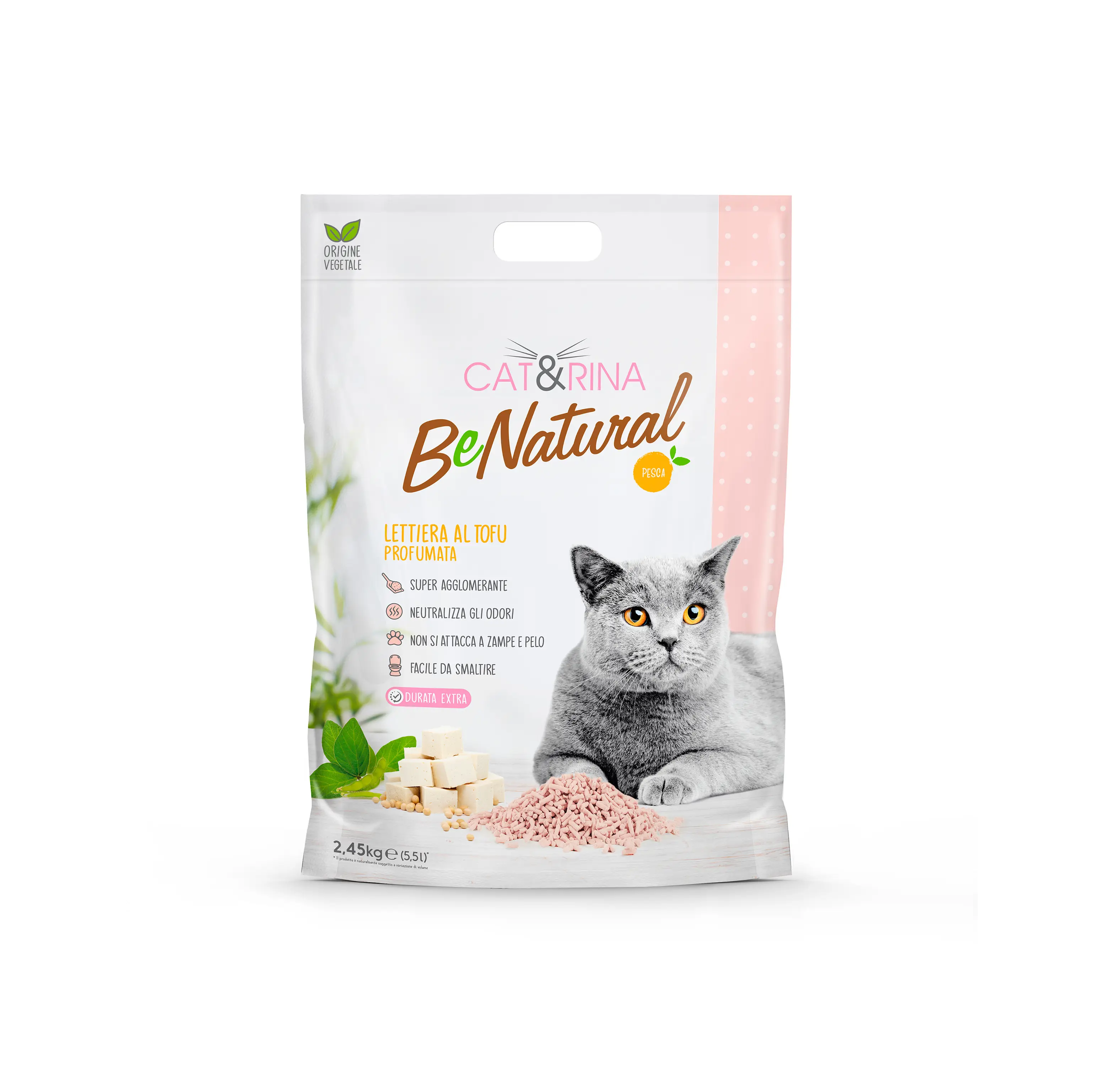 Tofu podstielka CAT&RINA - Broskyňa 5,5l