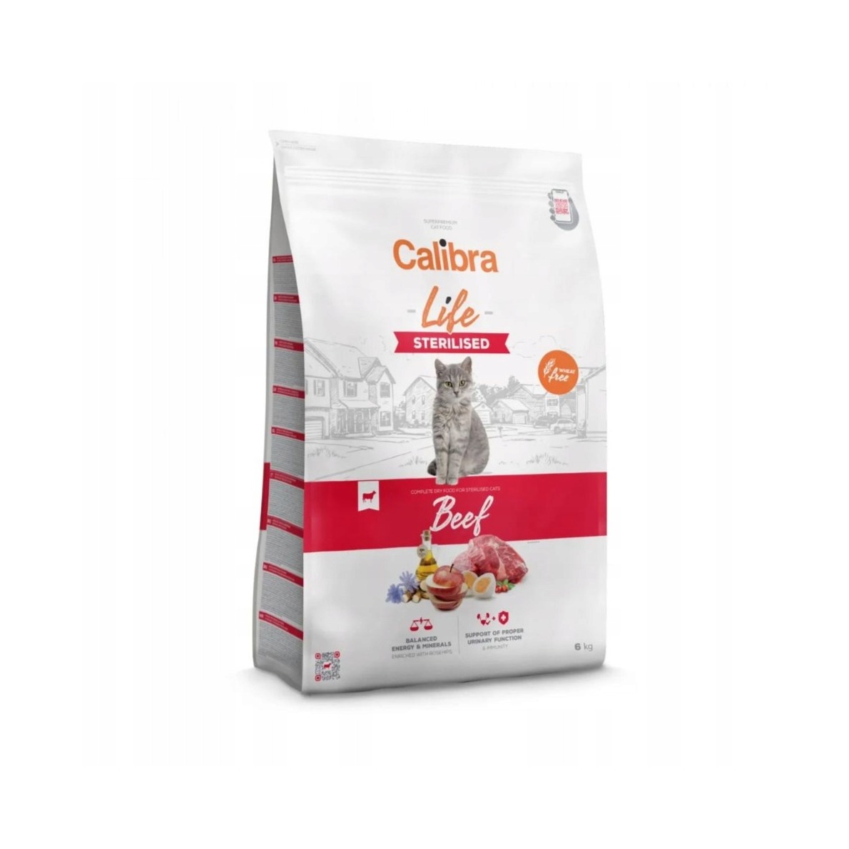 Granuly Calibra Cat Life Sterilised beef 6 kg