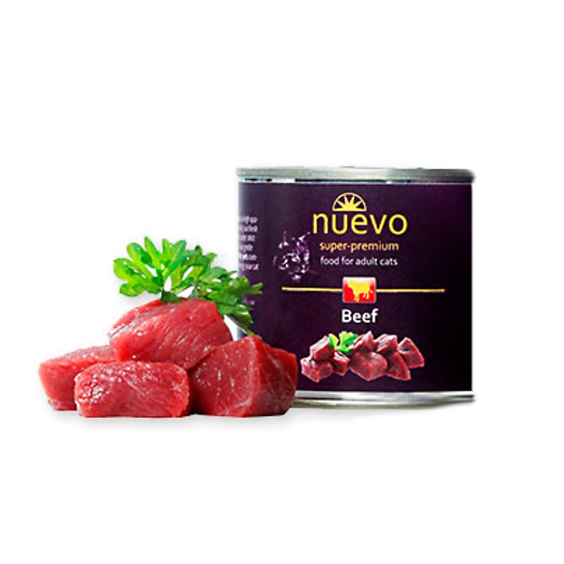 NUEVO cat Adult Beef konzerva 200g