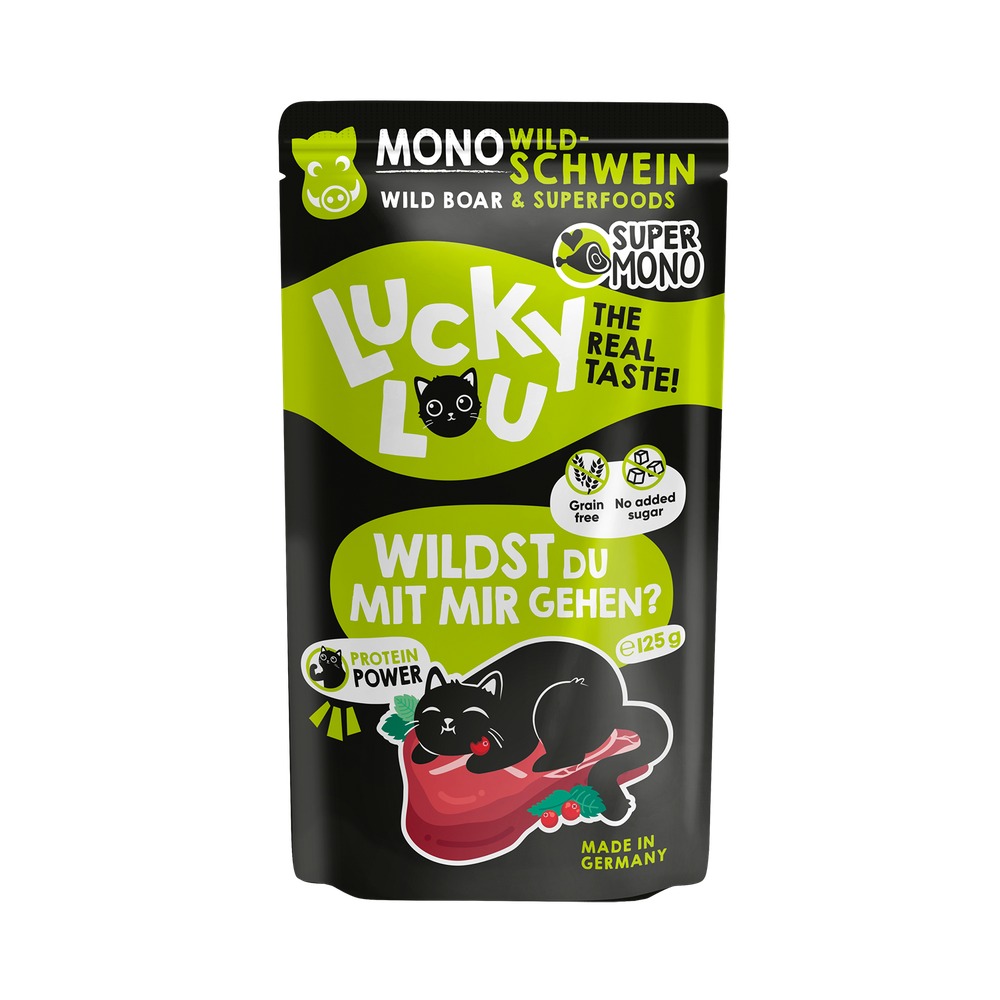 LUCKY LOU SuperMono pre Mačky Adult – Divina 125g