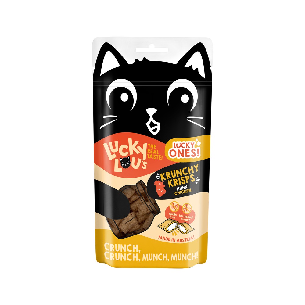 LUCKY LOU pamlsky pre mačku Ones Krunchy – Kura 60g