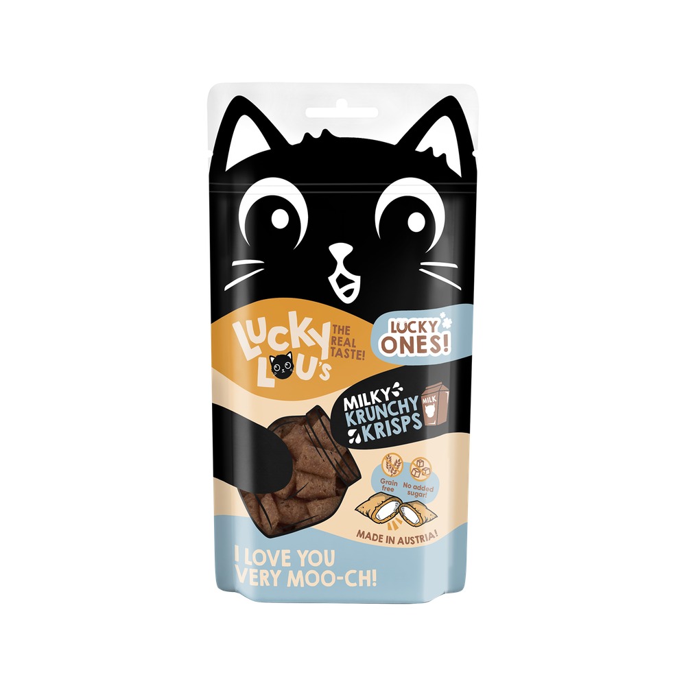 LUCKY LOU pamlsky pre mačku Ones Krunchy – Milk  60g
